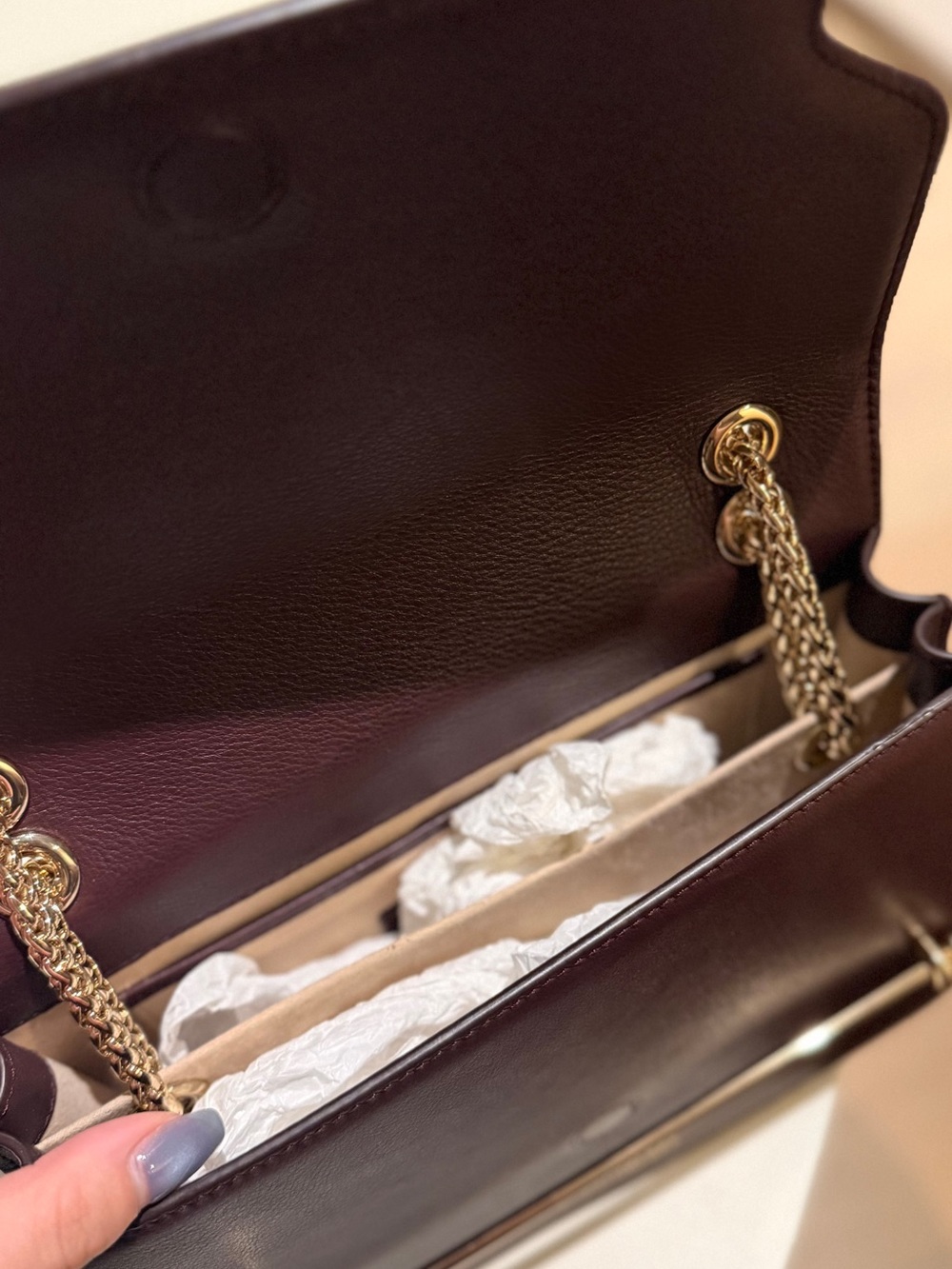 New Strathberry East/West Burgundy Shoulder/Crossbody Bag - Picture 3 of 5